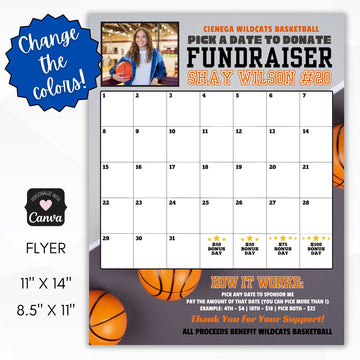 basketball calendar fundraiser